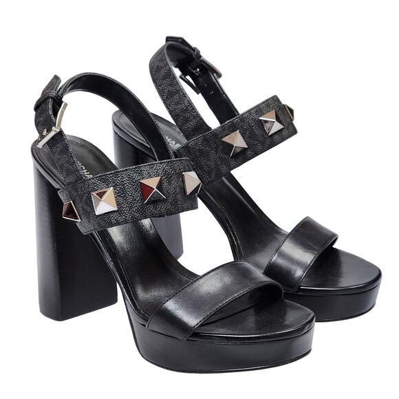 MK Michael Kors Studded Stud Wren 9.5 High Heel Pumps - Picture 1 of 9